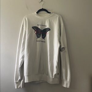 71. Vans Loose Fit Oversized Moth Distressed Crewneck